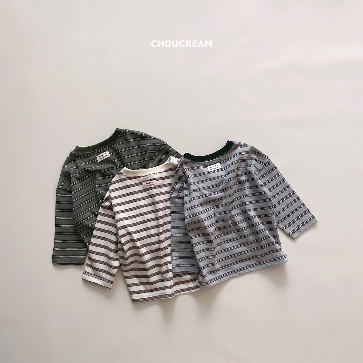 Multi-Stripe T-Shirt (Autumn)-CHOUCREAM-41