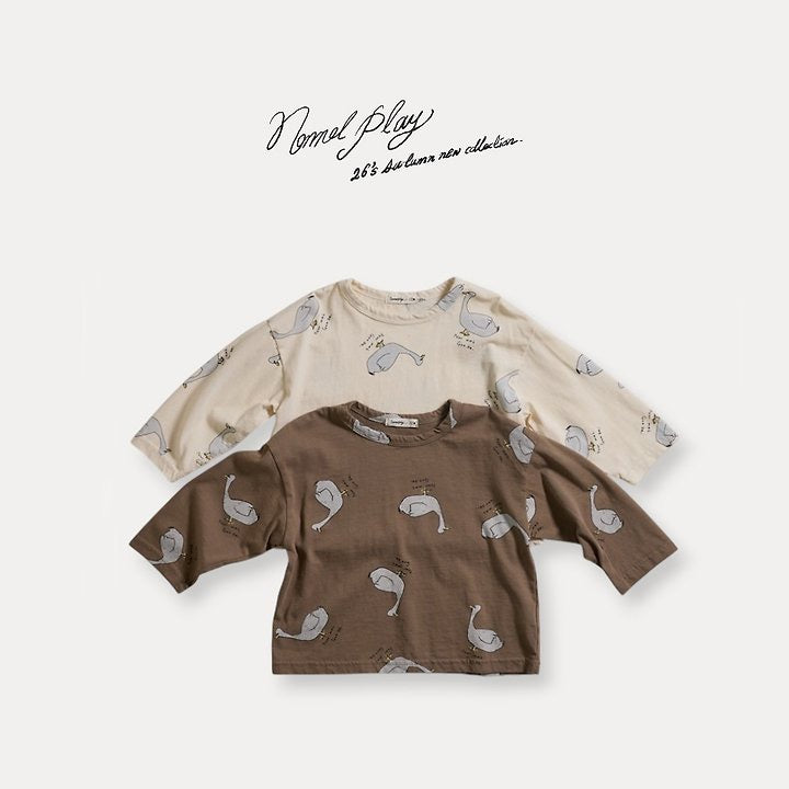 Normal Duck Print T-Shirt-normalplay-005