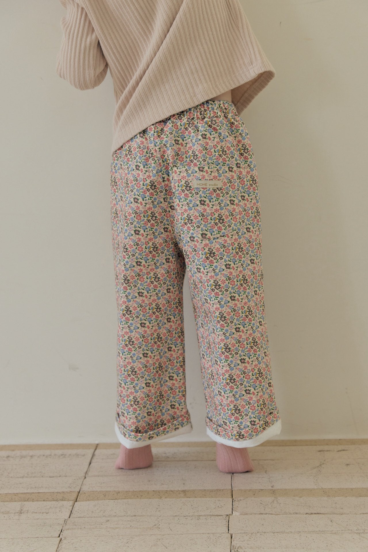 Mocha Flower Pants-MOME-15