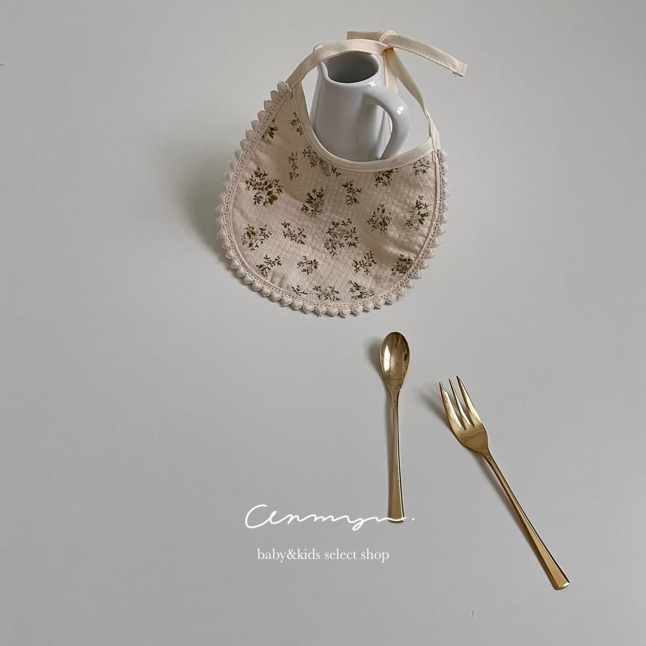 ｜即納｜small flower bib