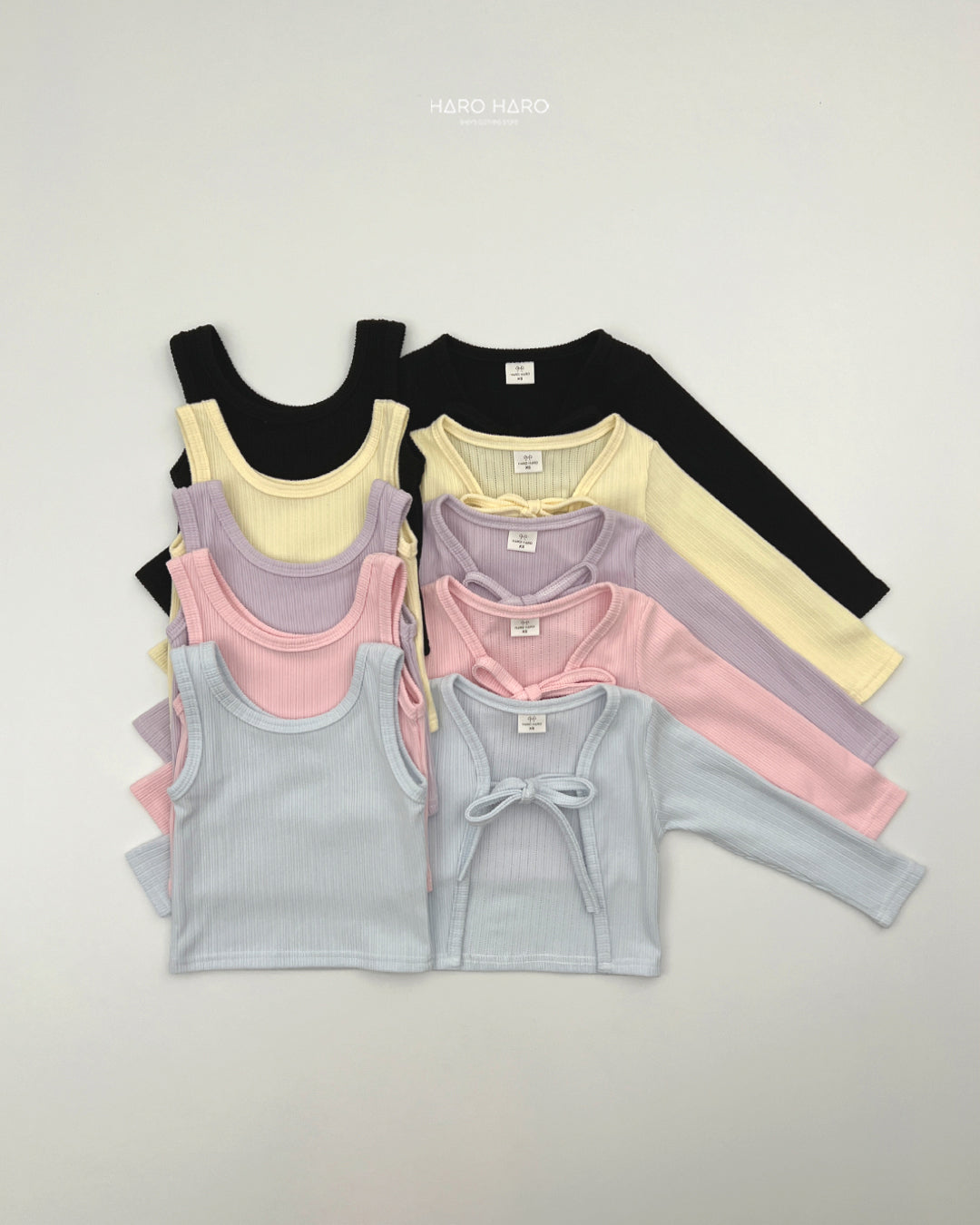 Cable Cardigan Set (+Sleeveless)-HAROHARO-46