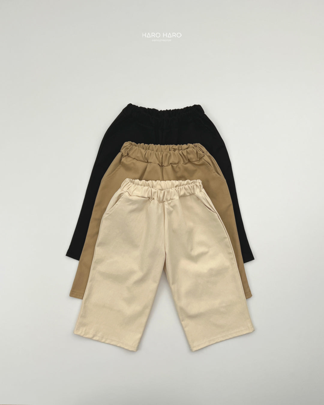Cotton Wide Pants-HAROHARO-40