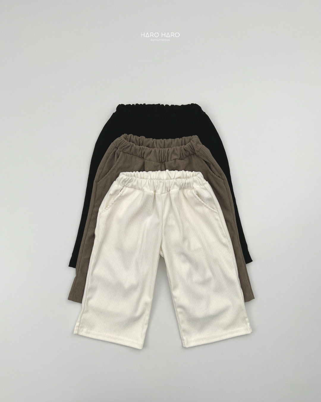 Corduroy Wide Pants-HAROHARO-41