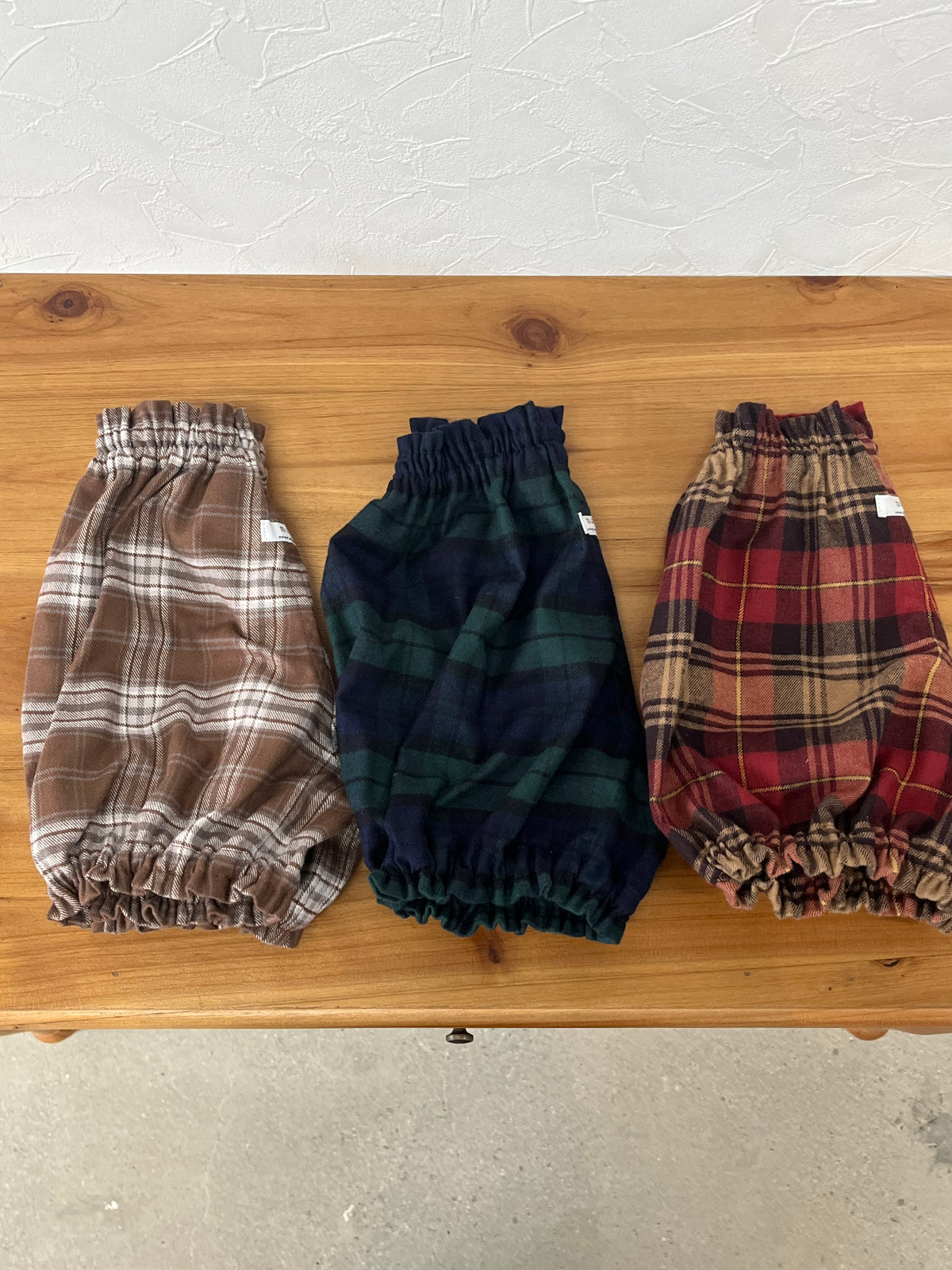 【26Xmas】check baby pants /mun kodomofuku