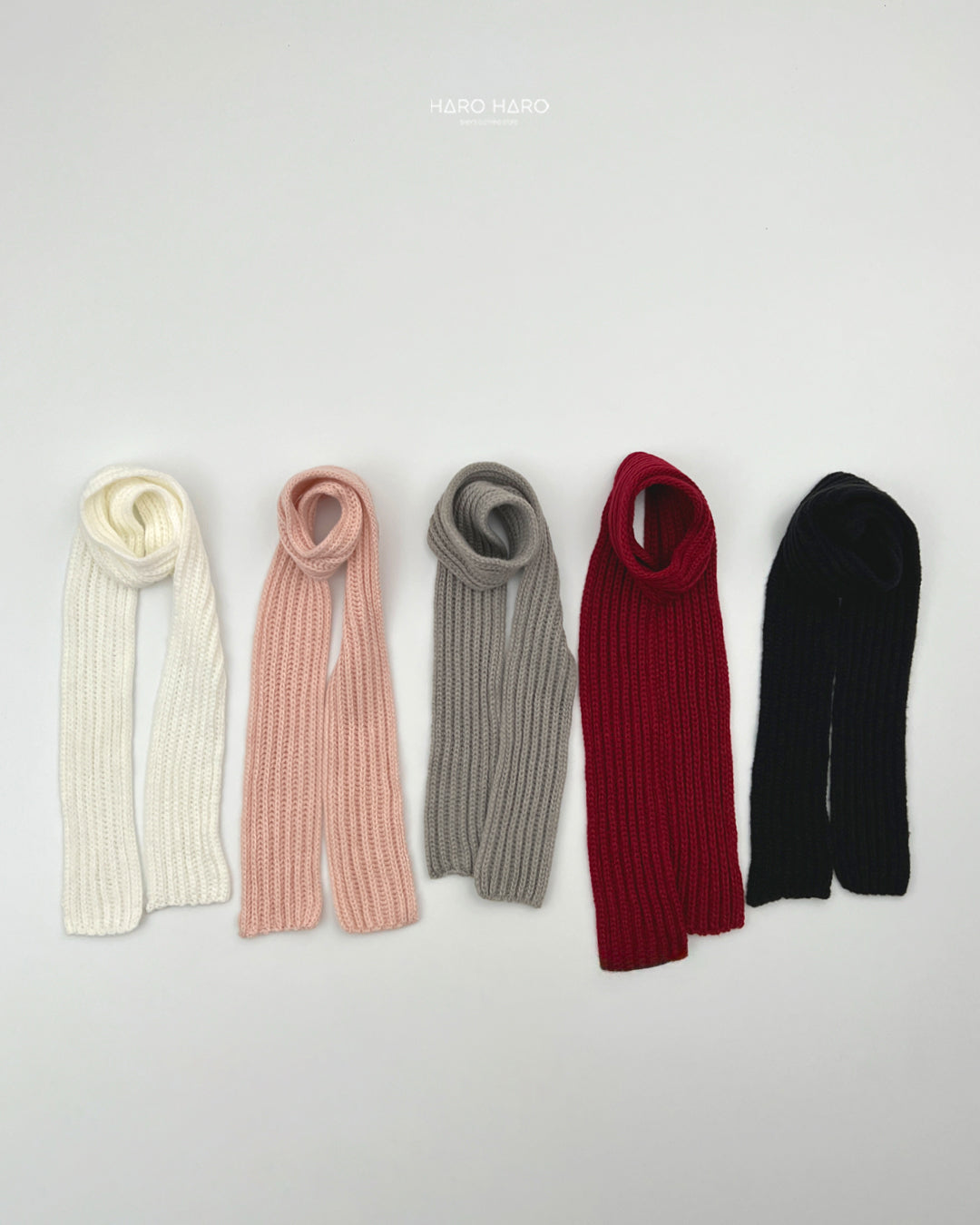 Long Knit Muffler-HAROHARO-53