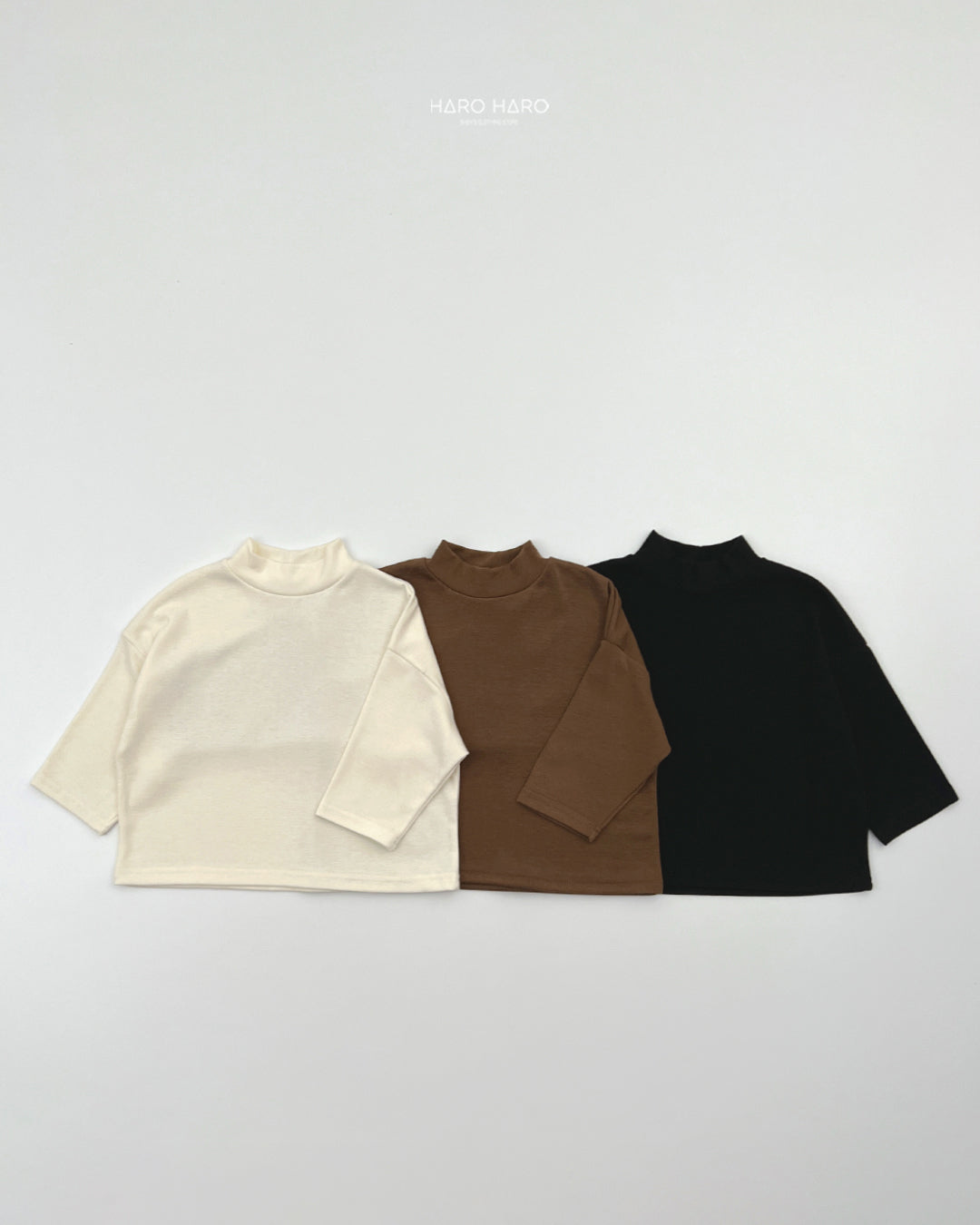 Short Polar Loose Half Turtleneck-HAROHARO-6