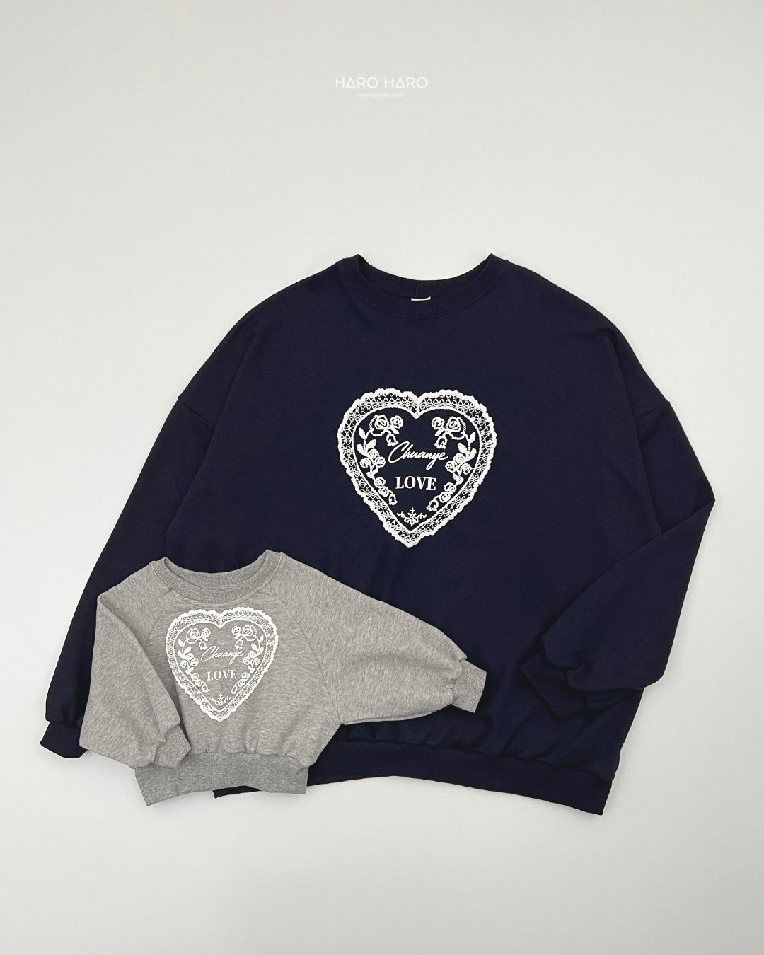 Lace Sweatshirt (+Adult)-HAROHARO-21