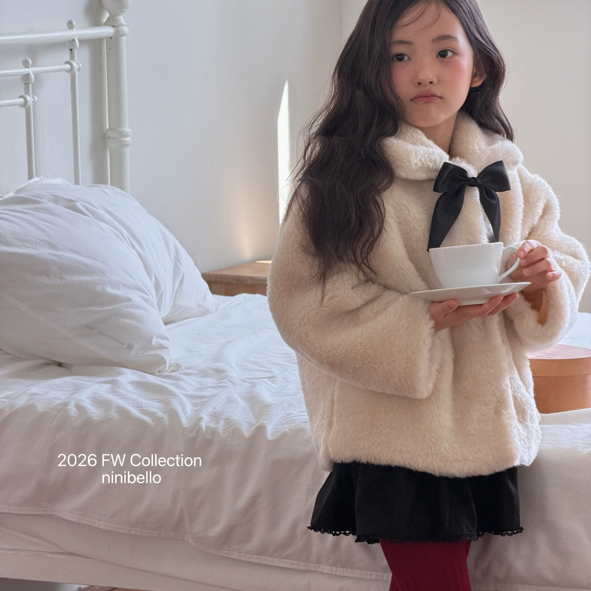 Classic Fur Jacket (Ribbon Set)-ninibello-43