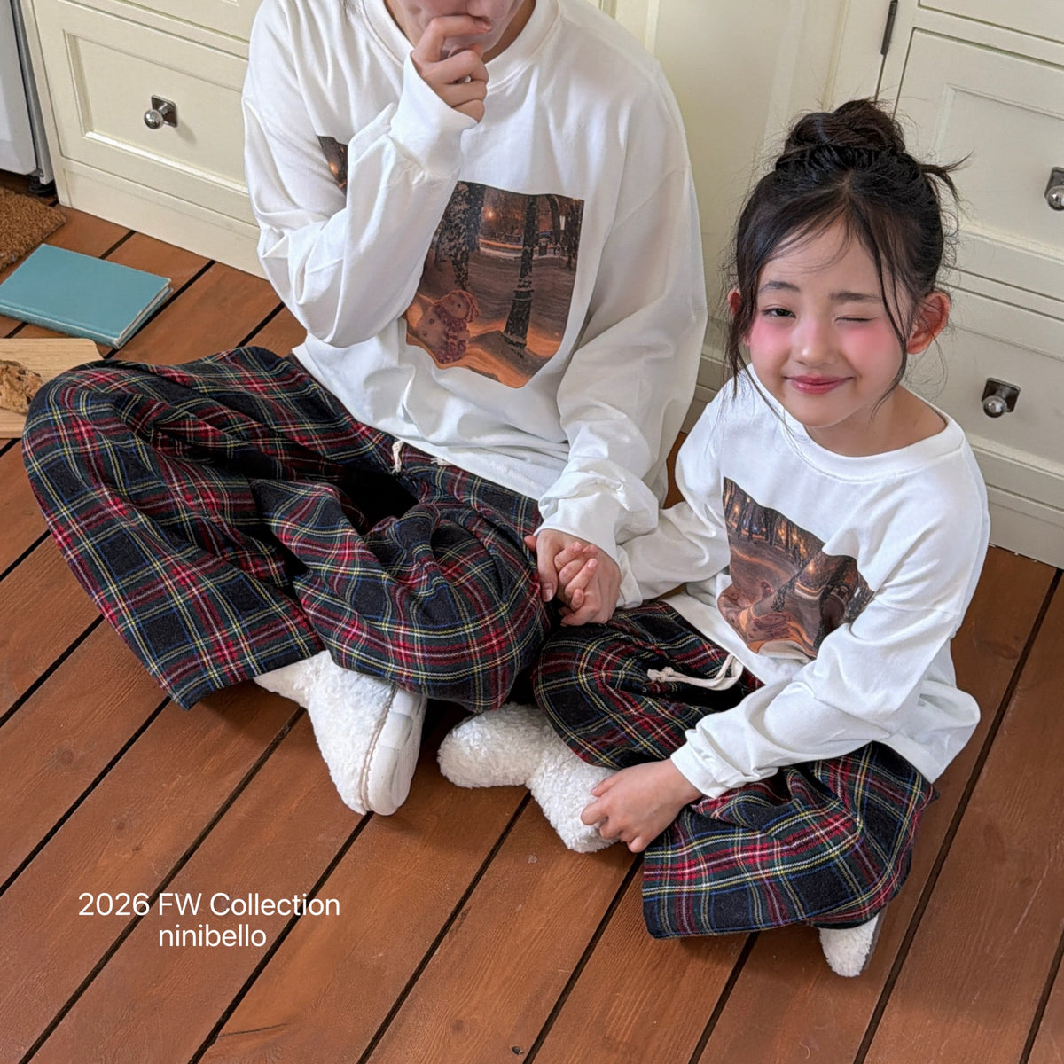 Carol Check Pants(baby+kids+Adult)-ninibello-32