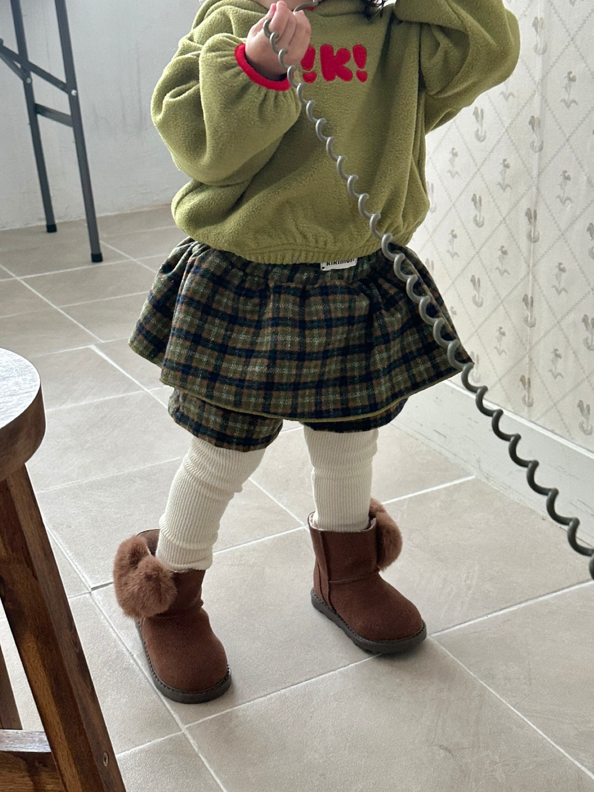 Noel Check Skirt-kikimora-13