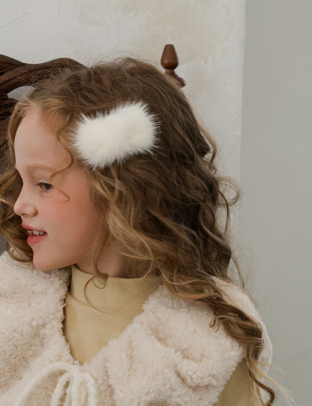 Mink Ribbon Hair Pin-FLO-51