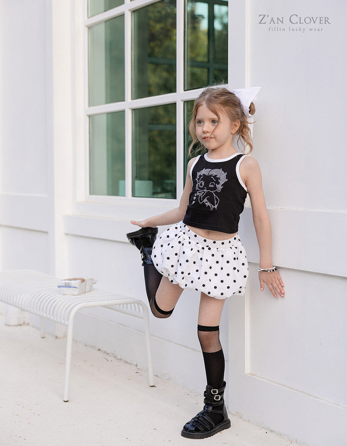 Dot Balloon Skirt-Z'ANCLOVER-2-7