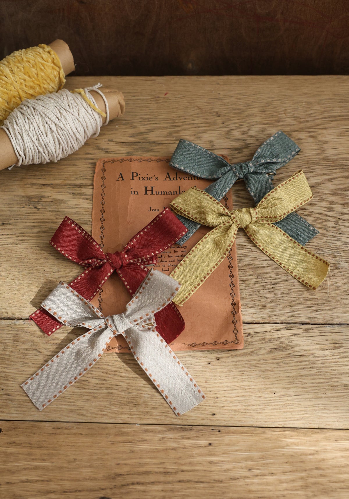 Stitch Ribbon Hairpin-FLO-43