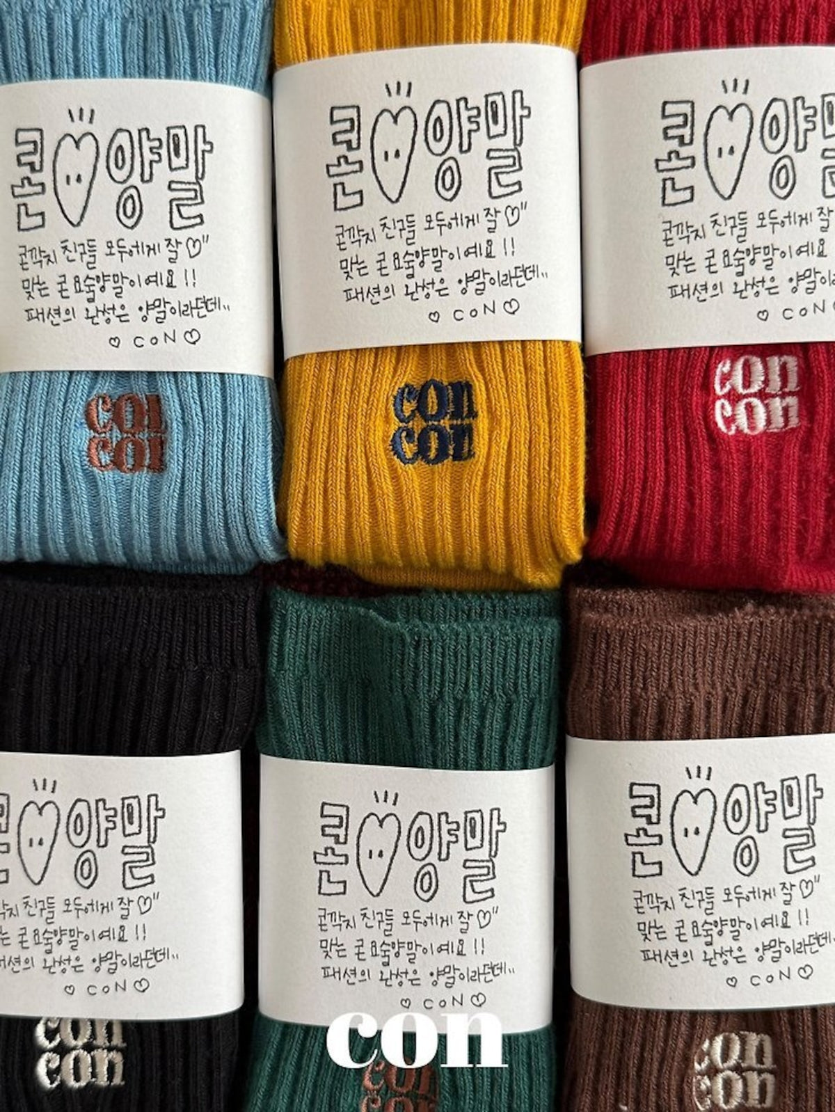 ｜即納｜●con socks / con-a043