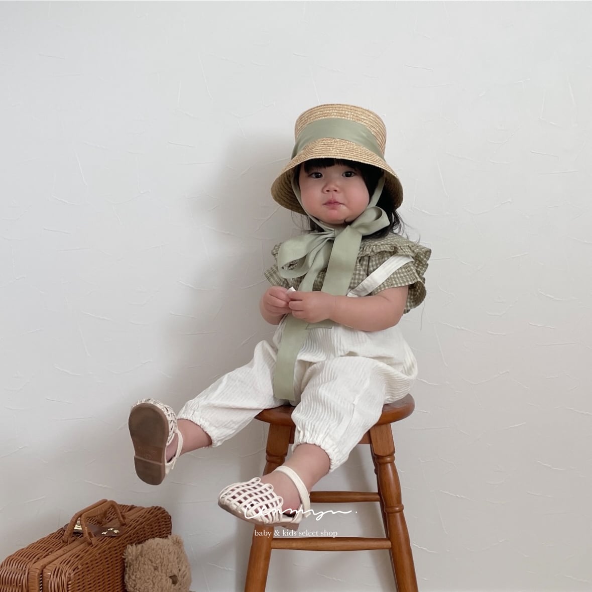 ｜即納｜ribbon rattan hat