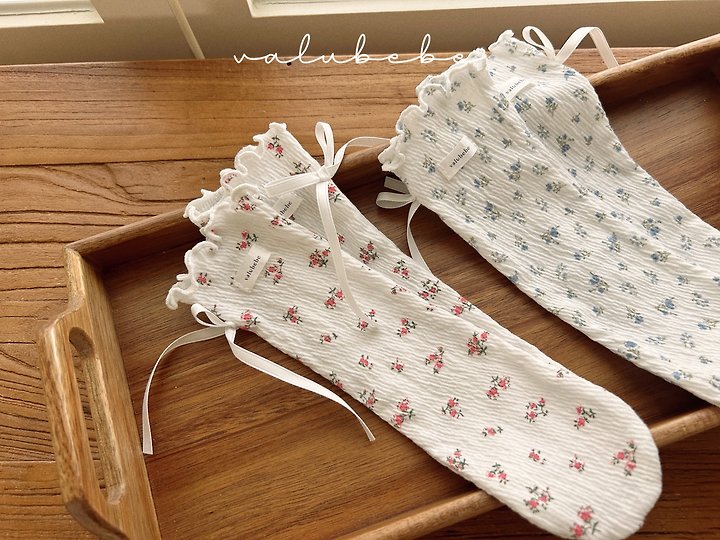 floral ribbon ruffle socks-valubebe-53