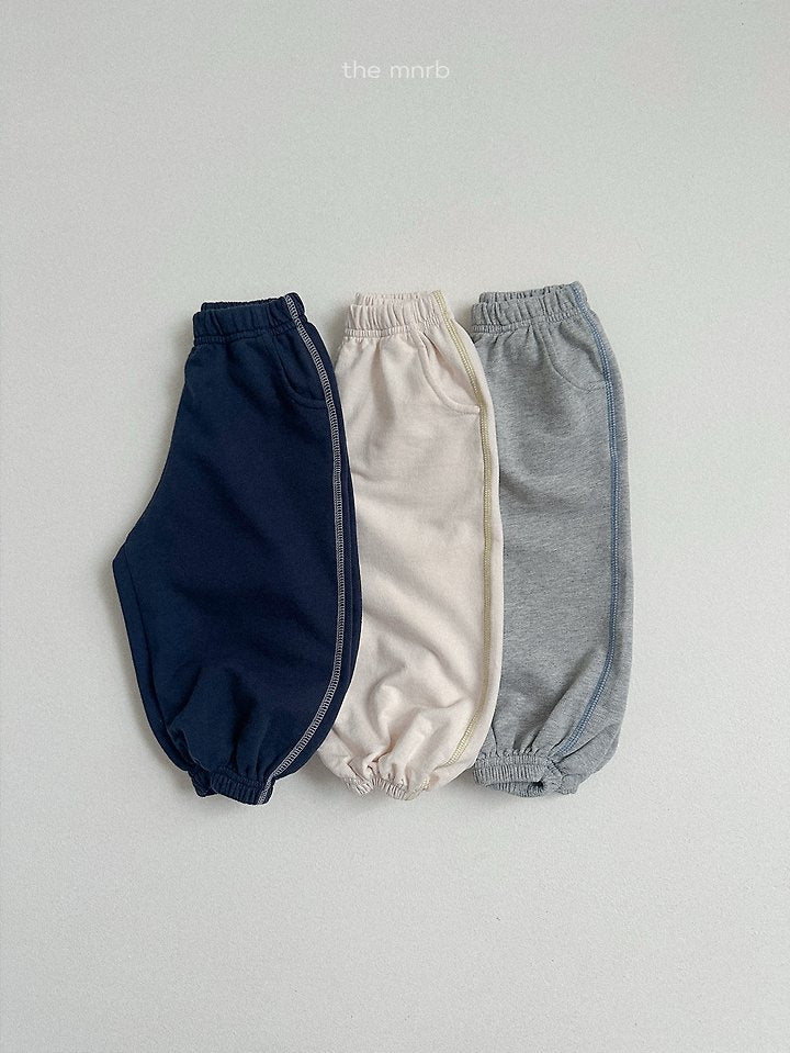contrast trim jogger pants-minirobe-17