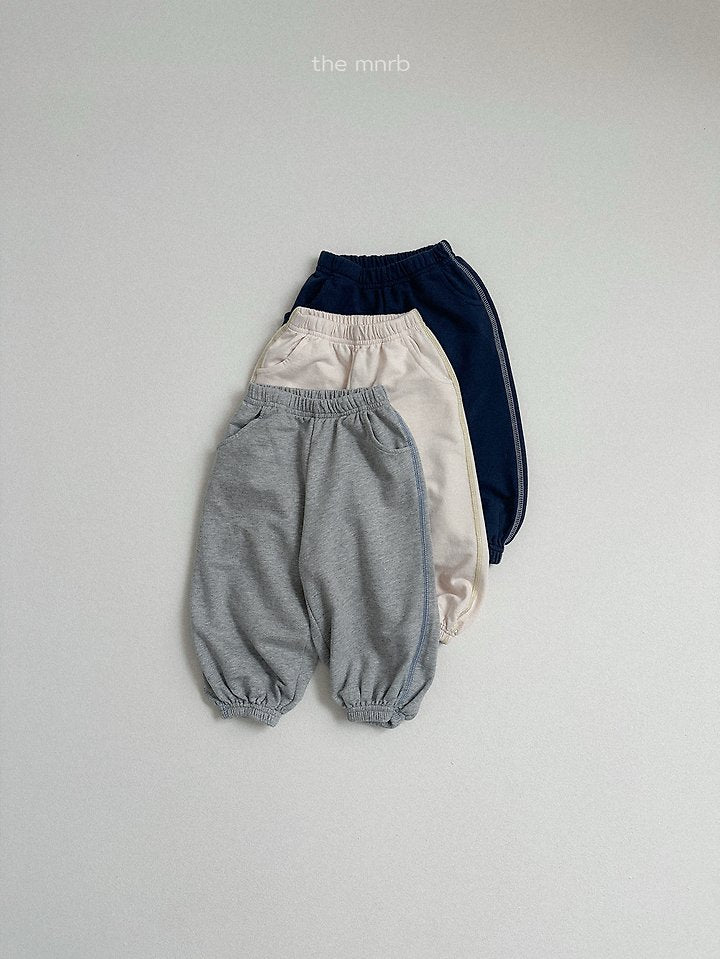 contrast trim jogger pants-minirobe-17