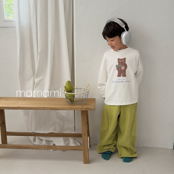 Book Bear T-Shirt(+adult)-mamami-16
