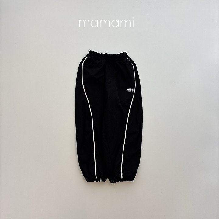 Curve Piping Jogger Pants-mamami-5