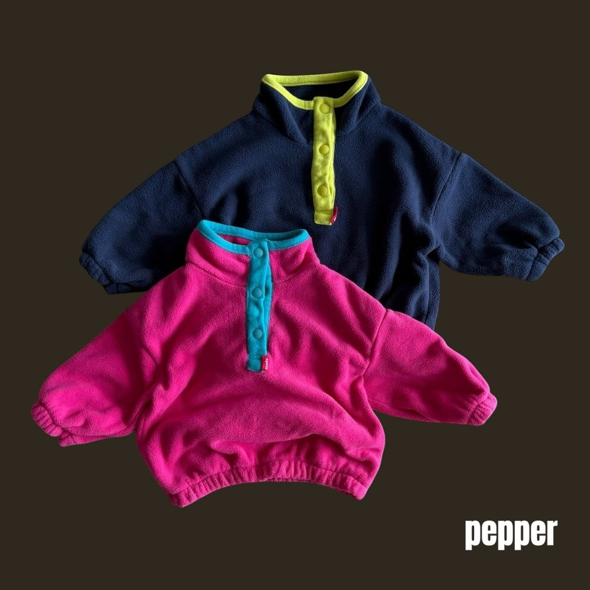 Color Block Anorak & Candy Fleece Jogger-PEPPER-9