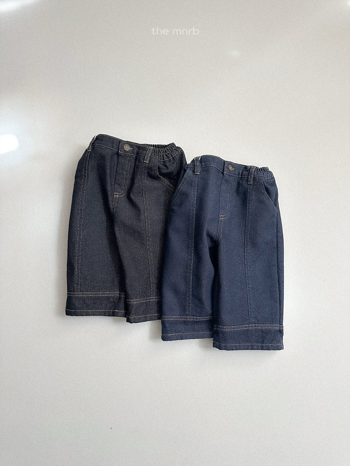 Non-Fade Panel Denim Pants-minirobe-26