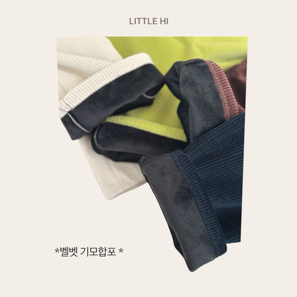 Cozy Corduroy Bonded Pants-little hi-9