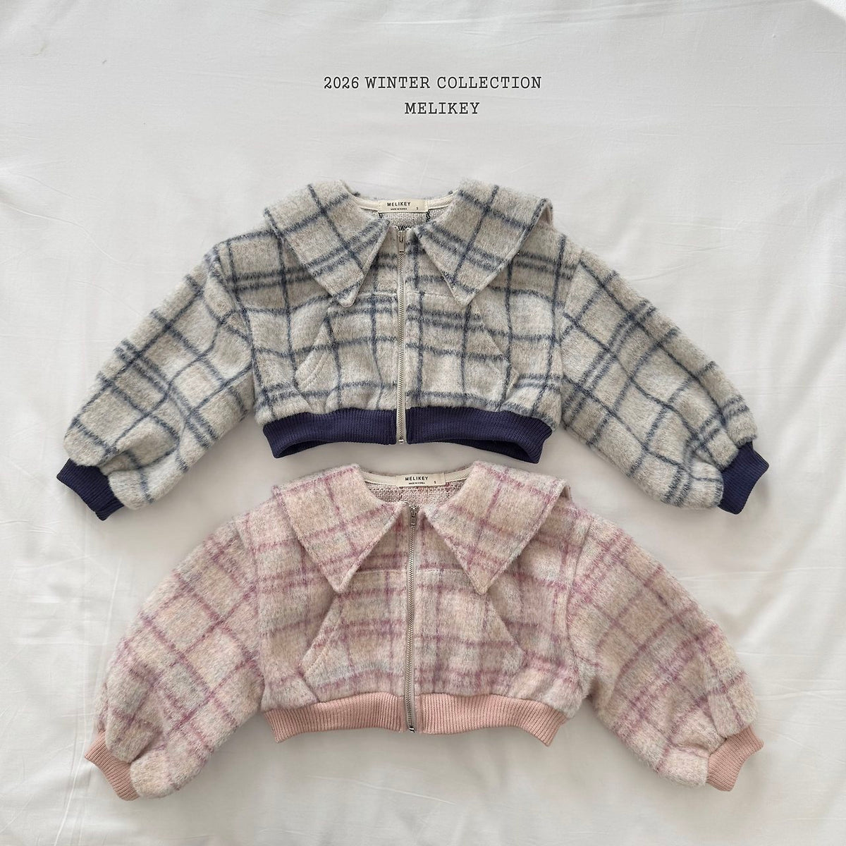 Wool Check Sailor Zip-Up-Melikey-39