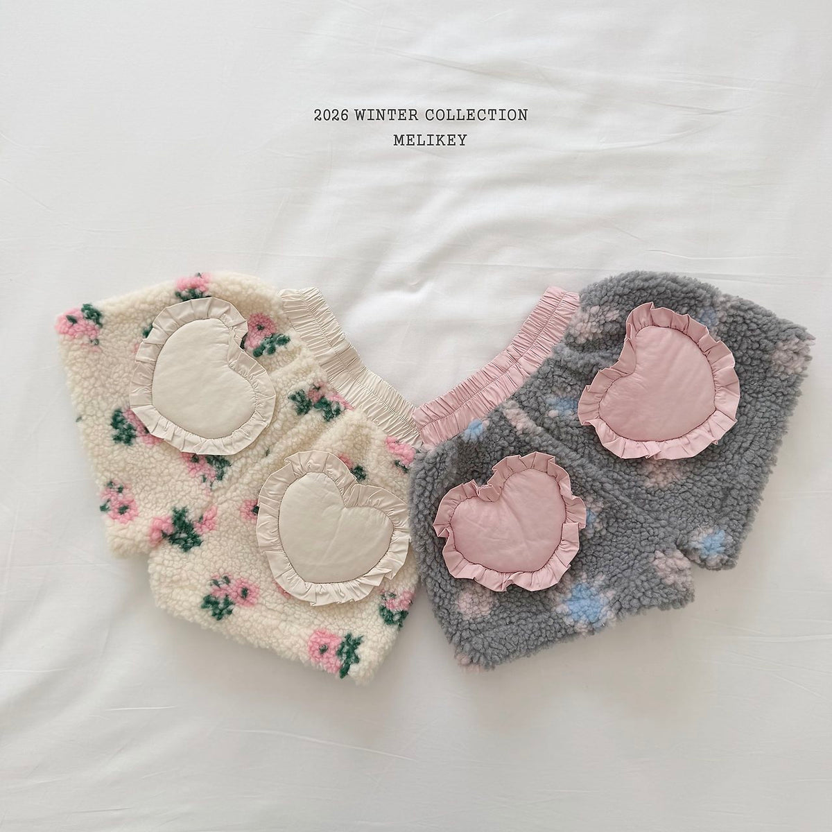 Heart Flower Shorts-Melikey-42