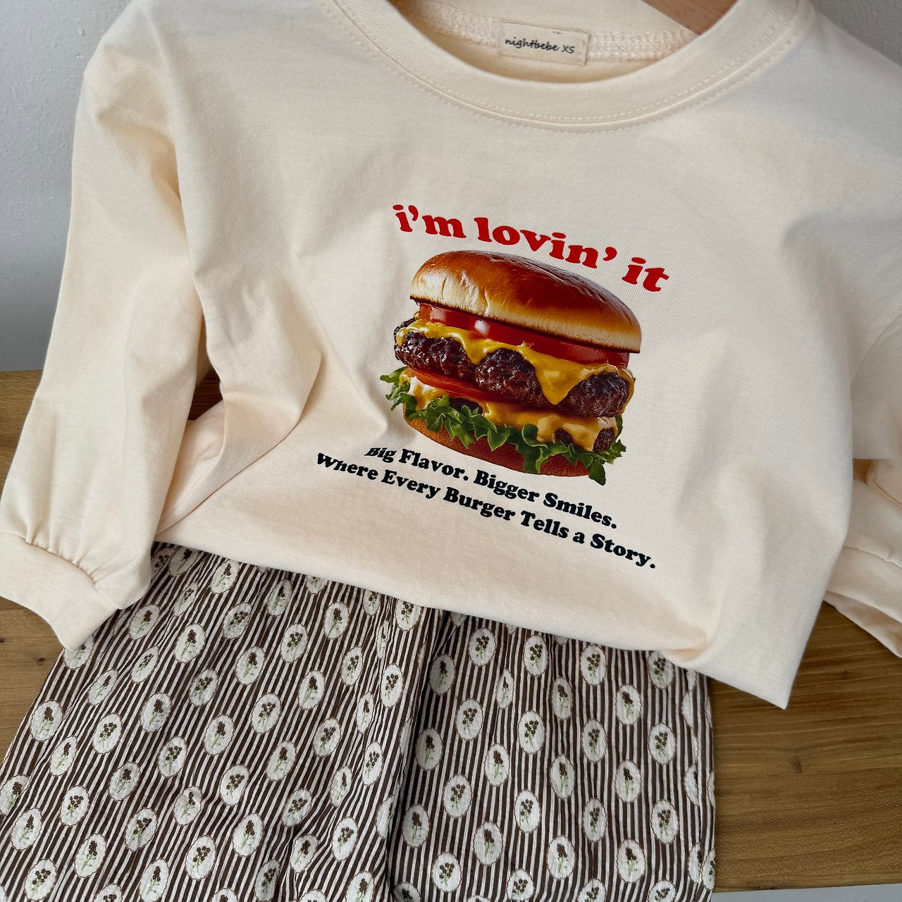 Burger Long-Sleeve T-Shirt-nightbebe-7