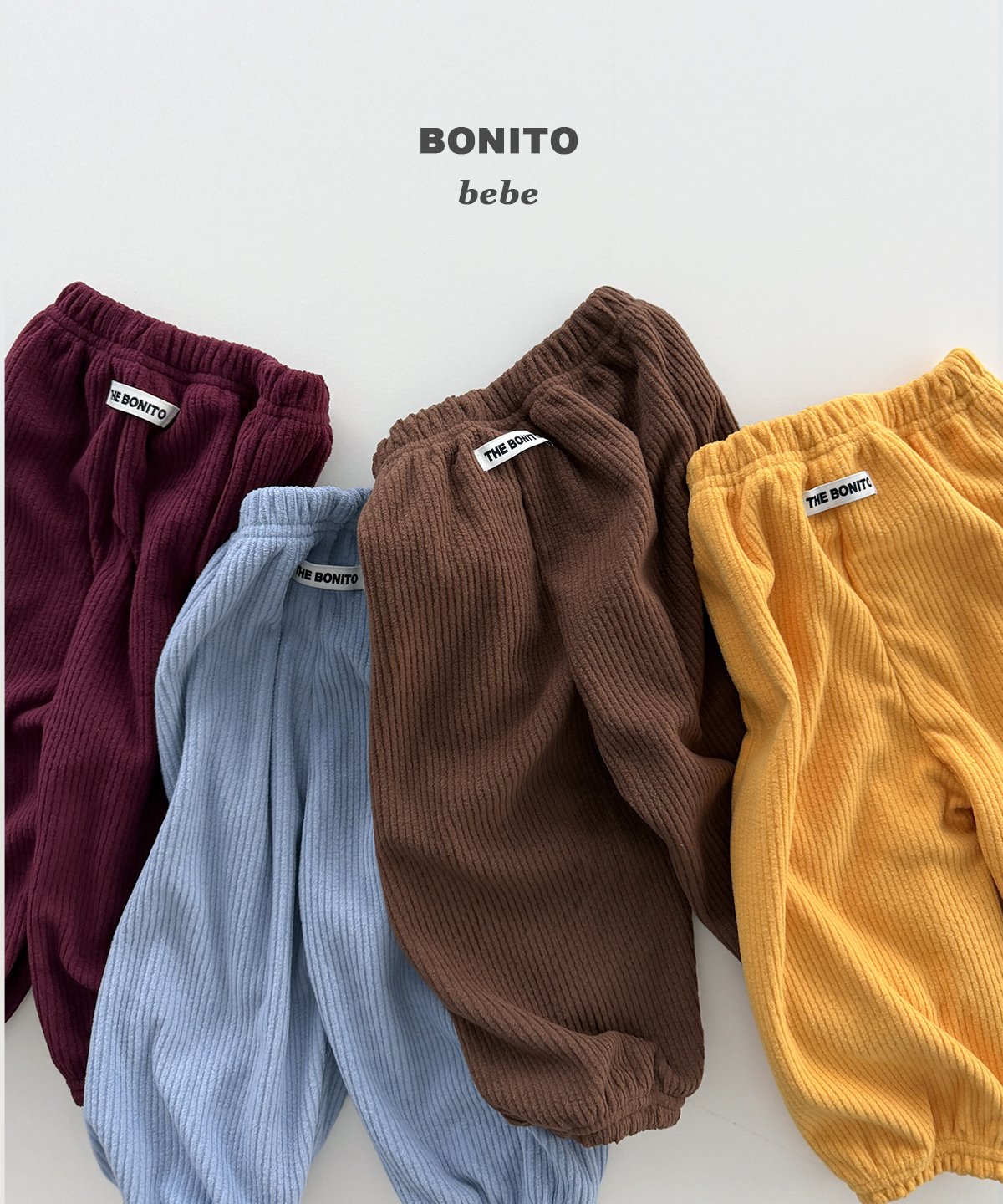 Ribbed Jogger Pants-BONITO-55