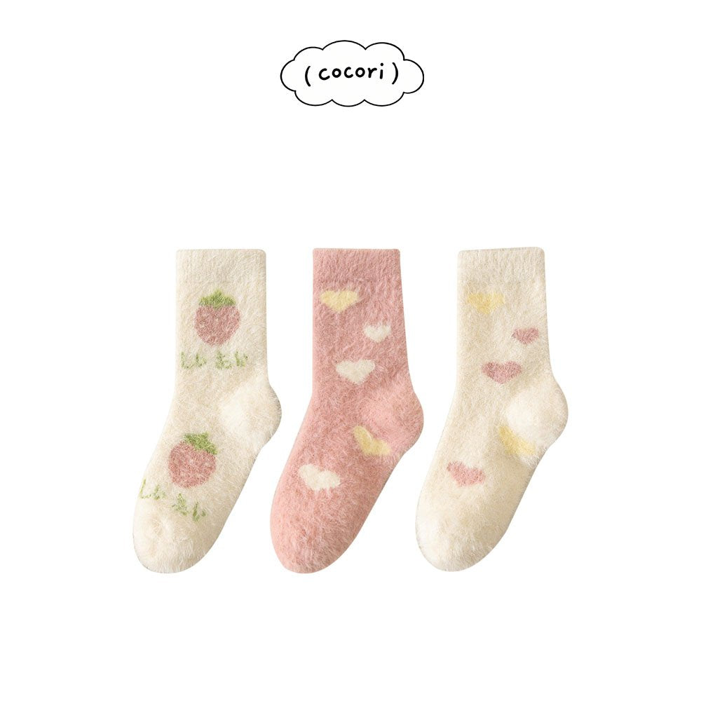 Strawberry Sleep Socks Set-COCORI by nightbebe-10