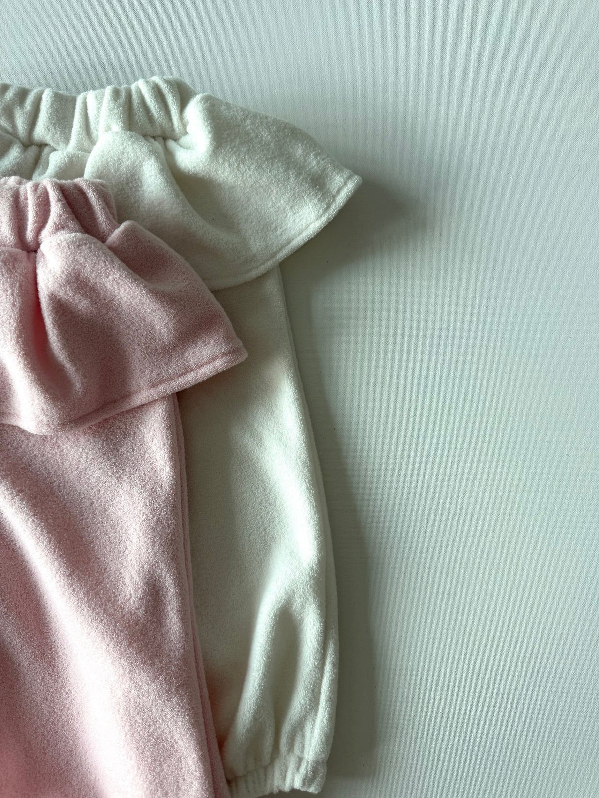 Terry Brushed Fleece Frill Jogger Pants-lepetitmot-8