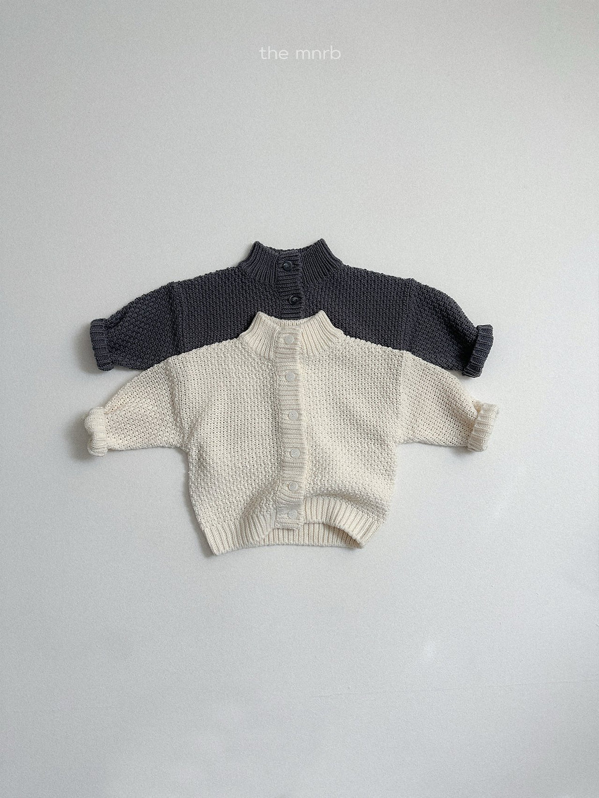 Waffle High-Neck Cardigan-minirobe-36