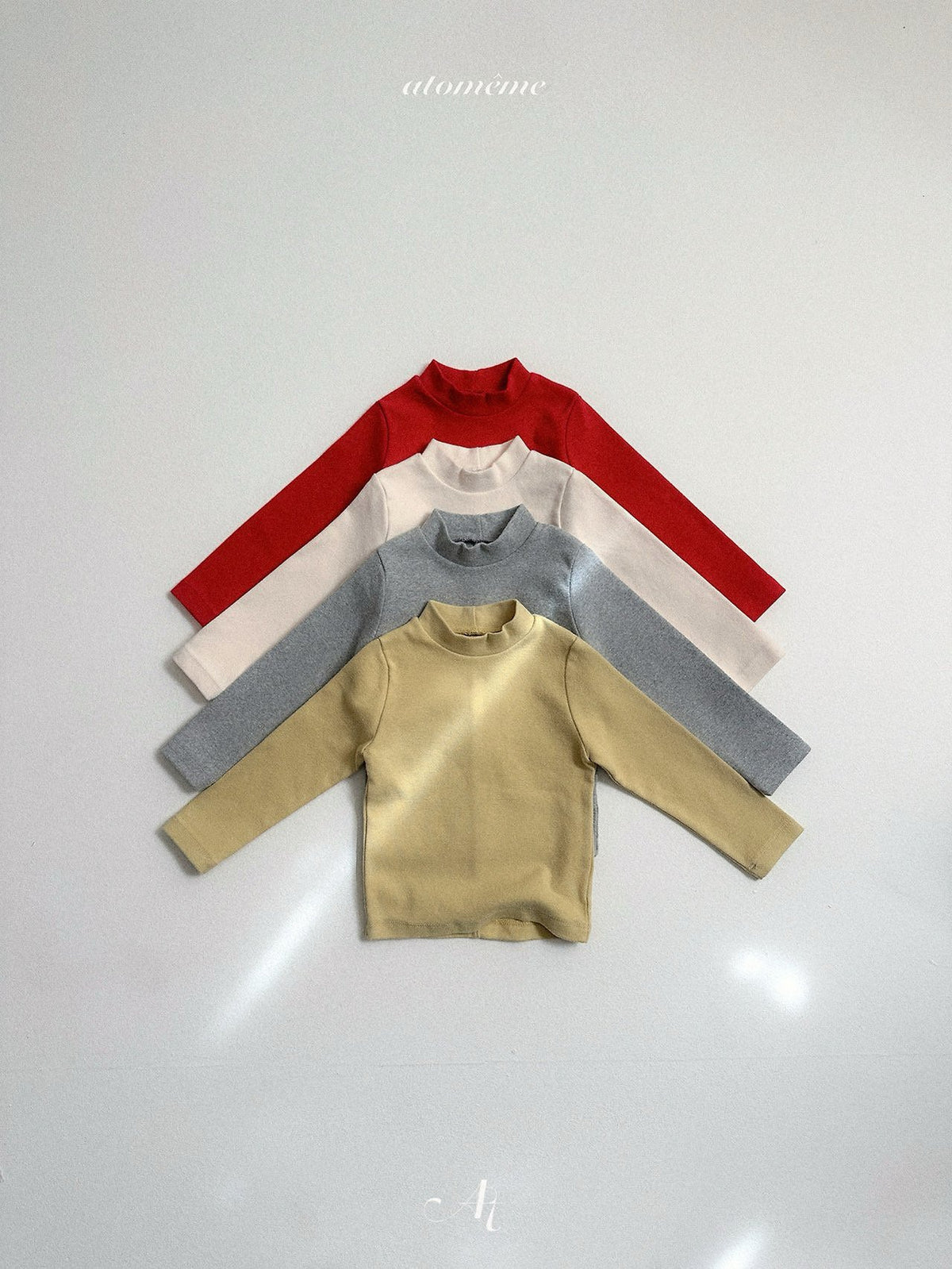 Plain Turtleneck T-shirt-atomeme-13