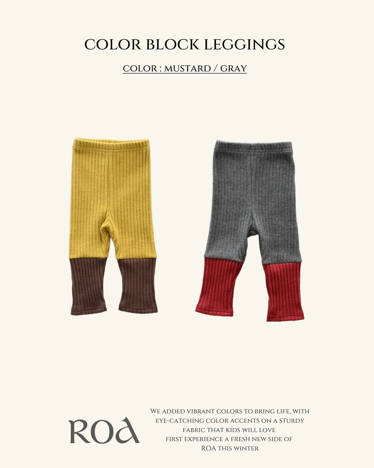 Colorblock Leggings-Roa-20