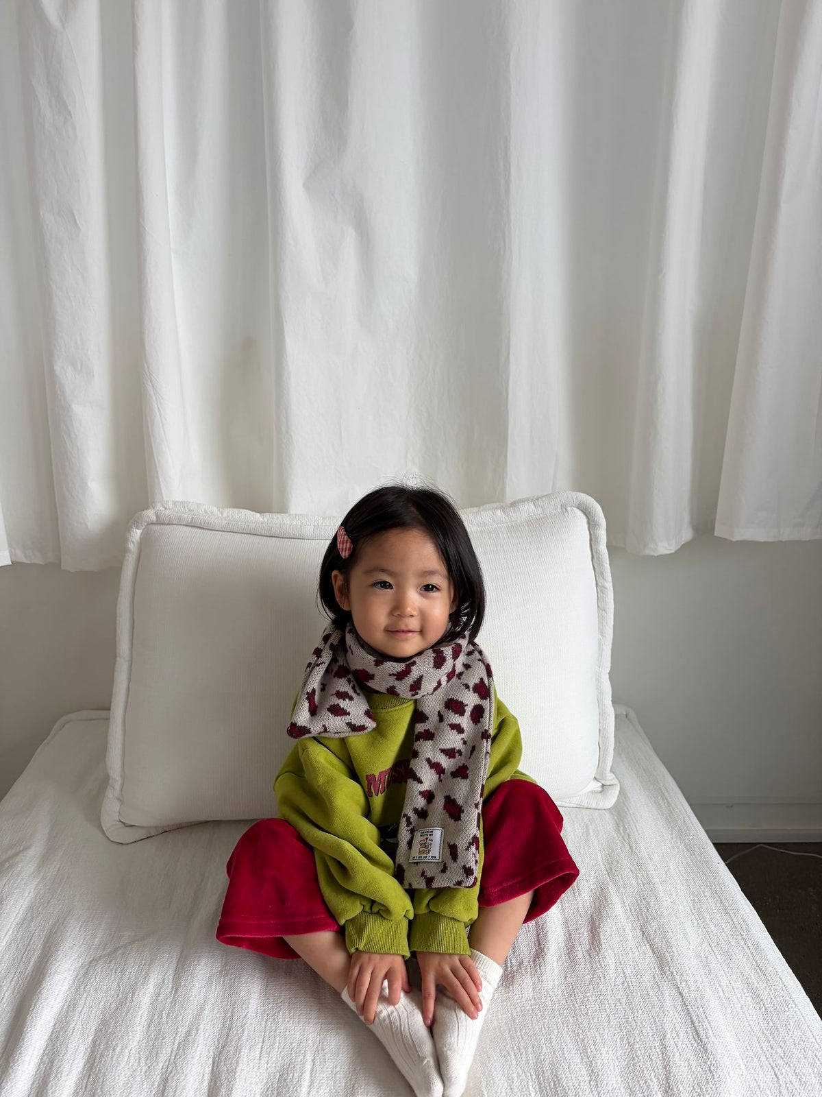 Leopard Scarf and Poodle Scarf Hat-PEPPER-5