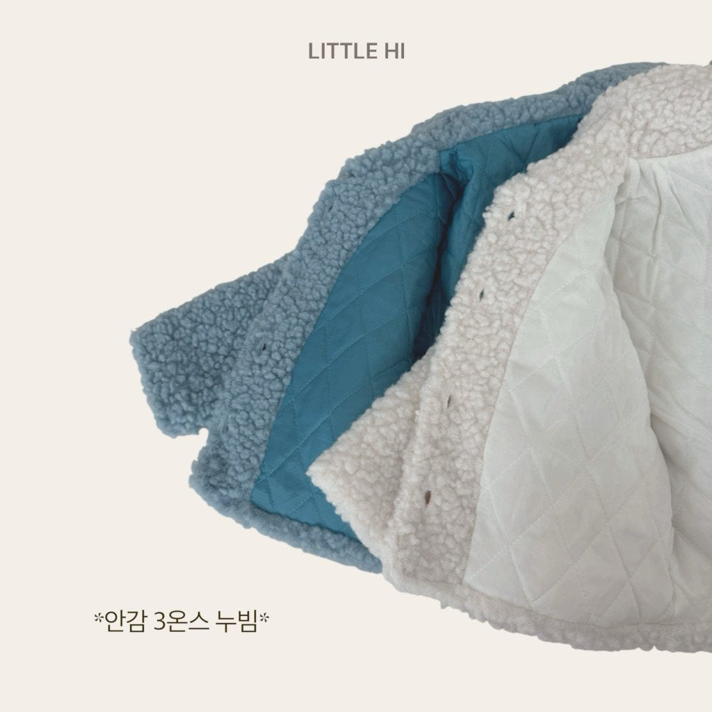 Big Fleece Collar Jacket-little hi-6