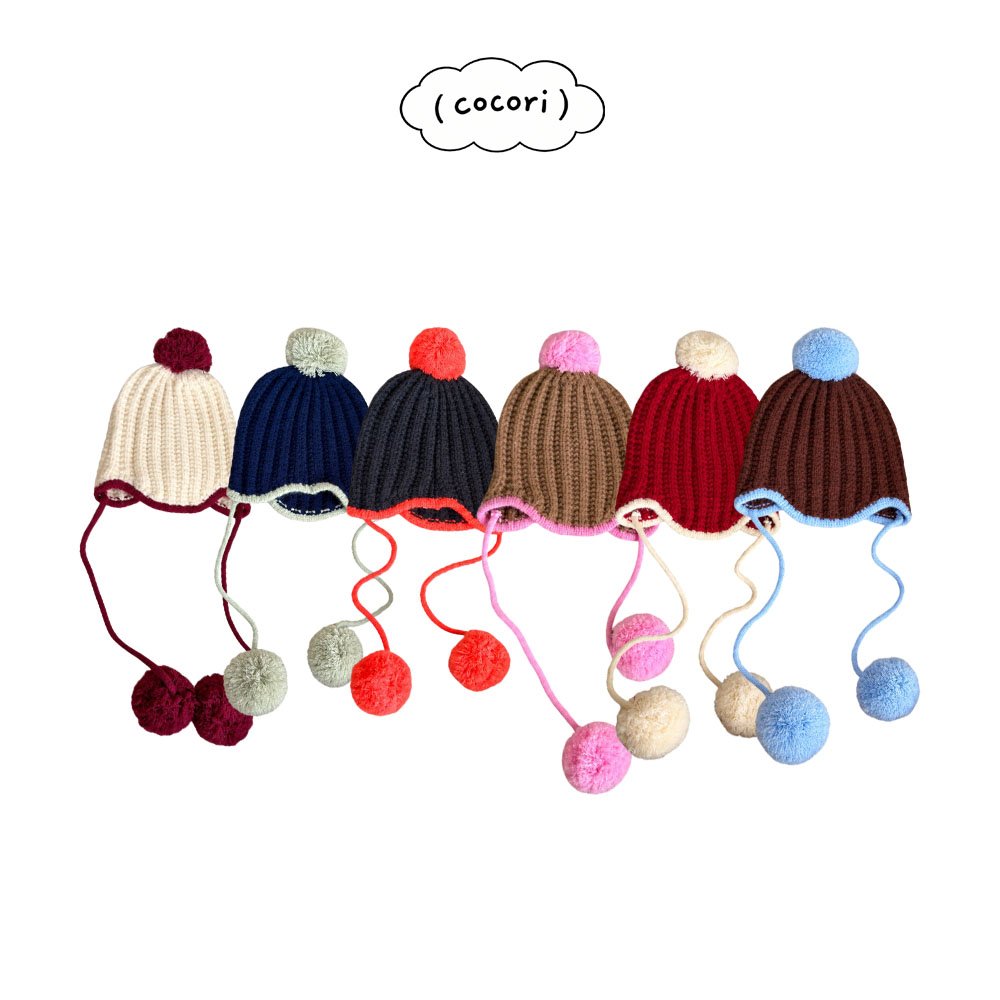 Color Pom-Pom Beanie-COCORI by nightbebe-18