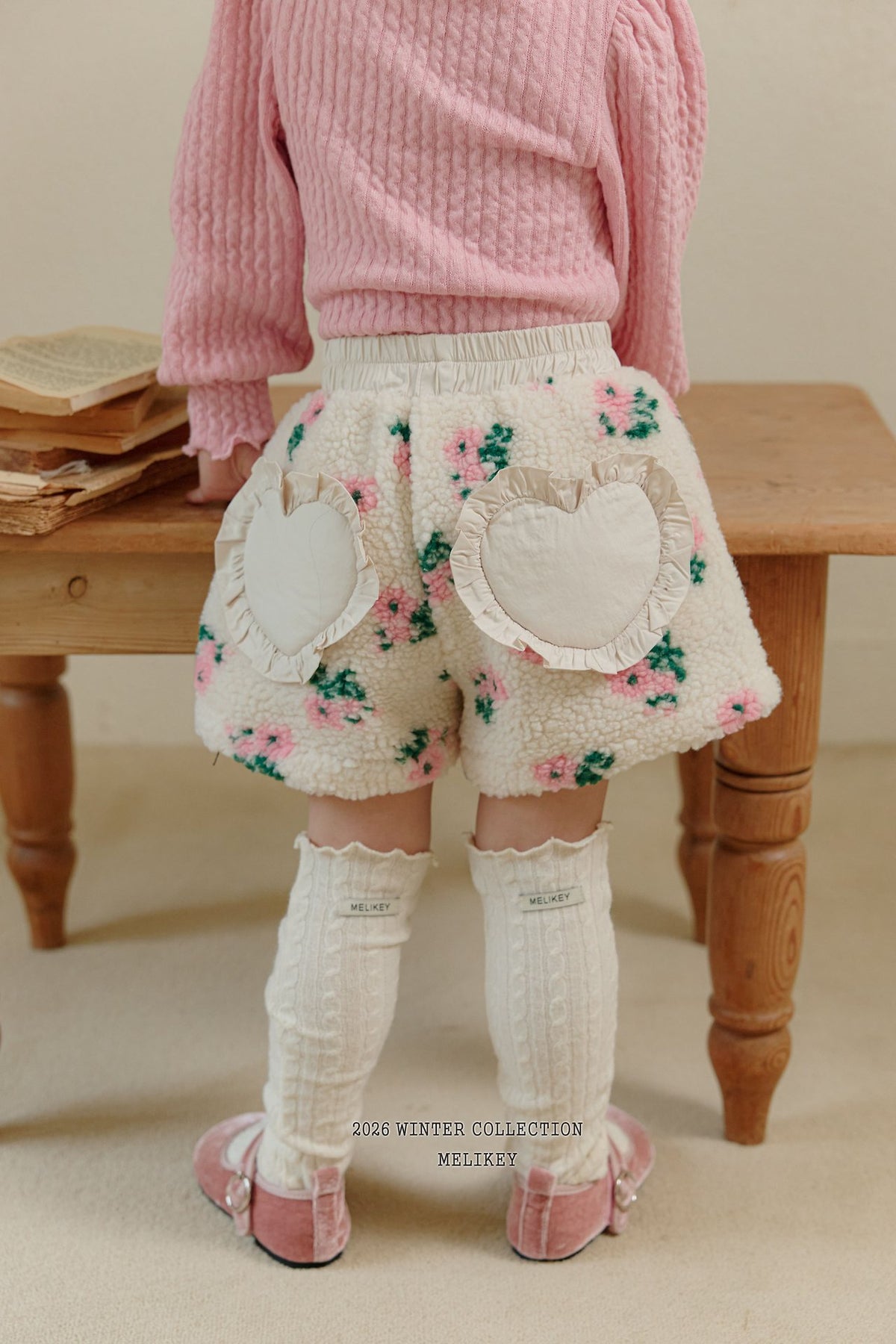 Heart Flower Shorts-Melikey-42