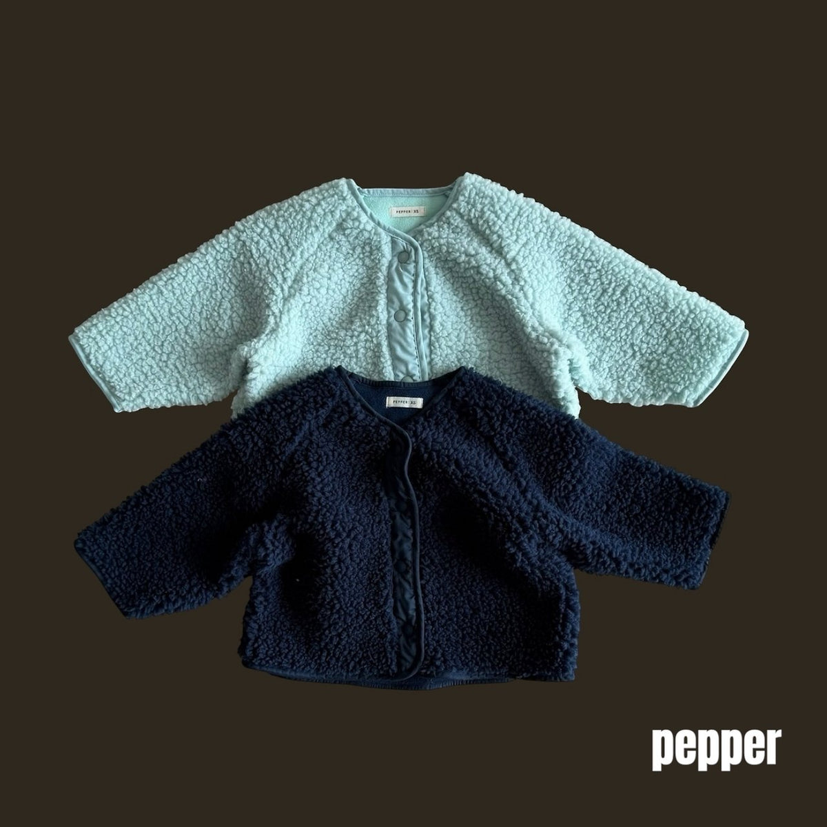 Poodle Sherpa Jacket and Fuzzy Bag-PEPPER-6