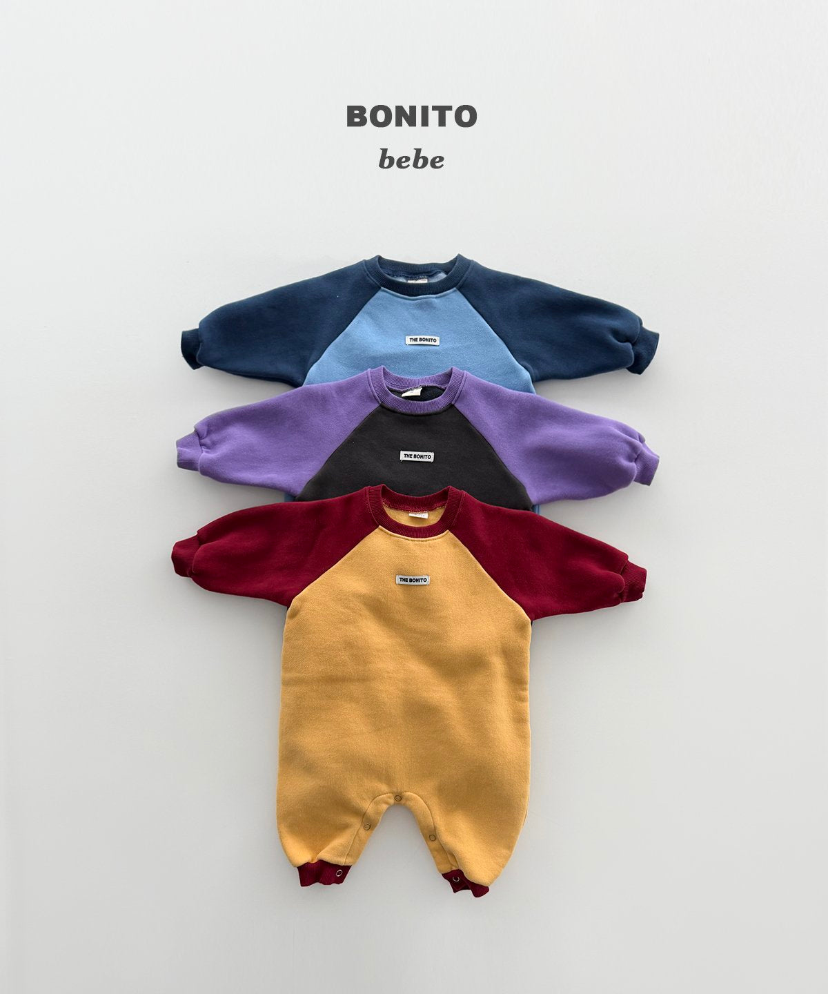 Contrast Raglan Romper-BONITO-48