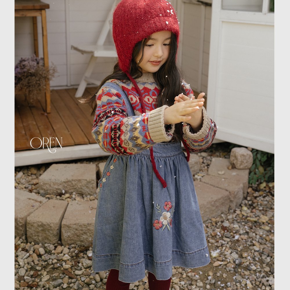Blue May Jumper Skirt-OREN-13