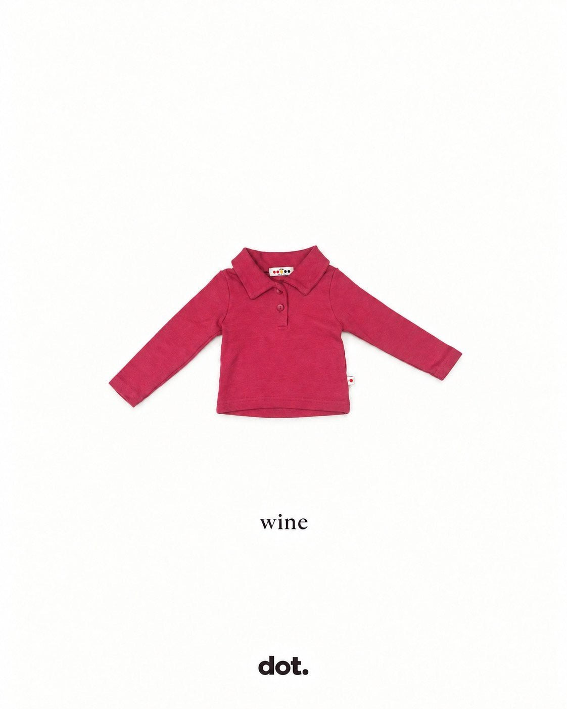 Double-Sided Peach Stretch Collared Tee-dot.-18