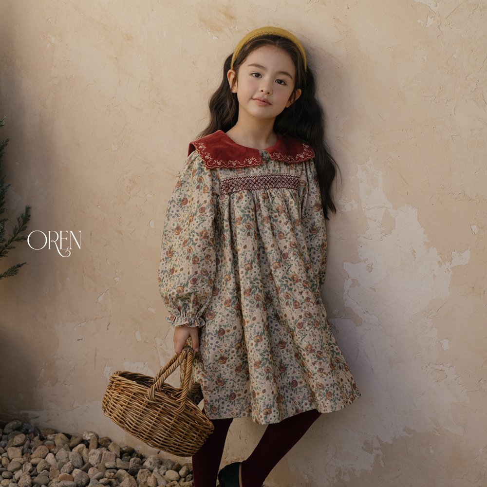 Bonjour Square Collar Dress-OREN-1