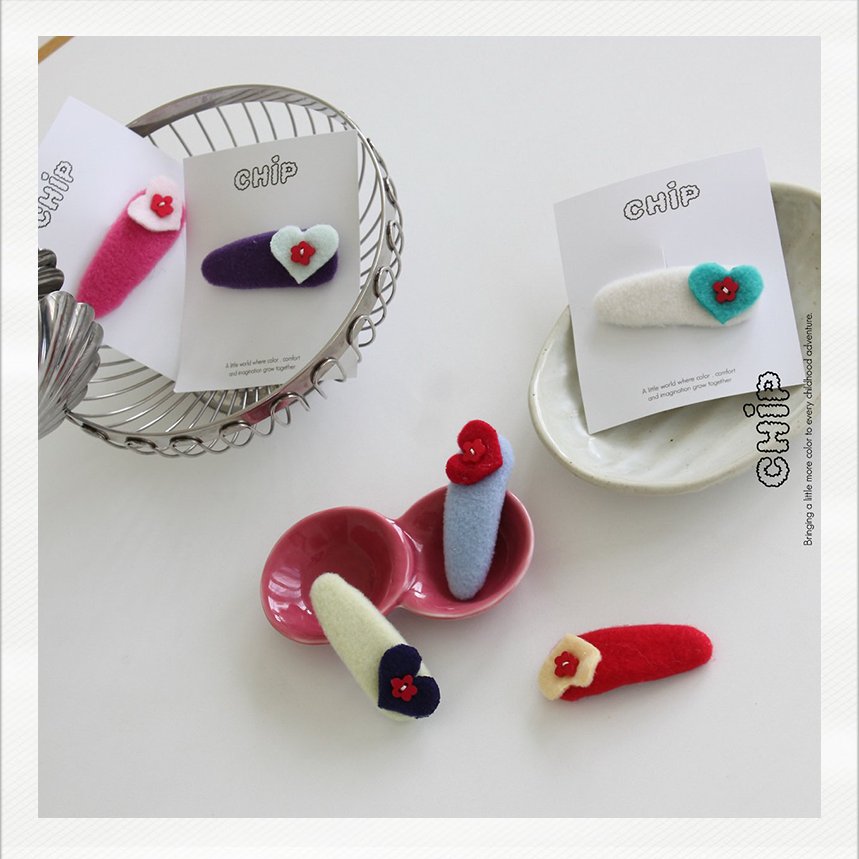 Heart Snap Pin & Color Chip Pin Set-CHIP-60