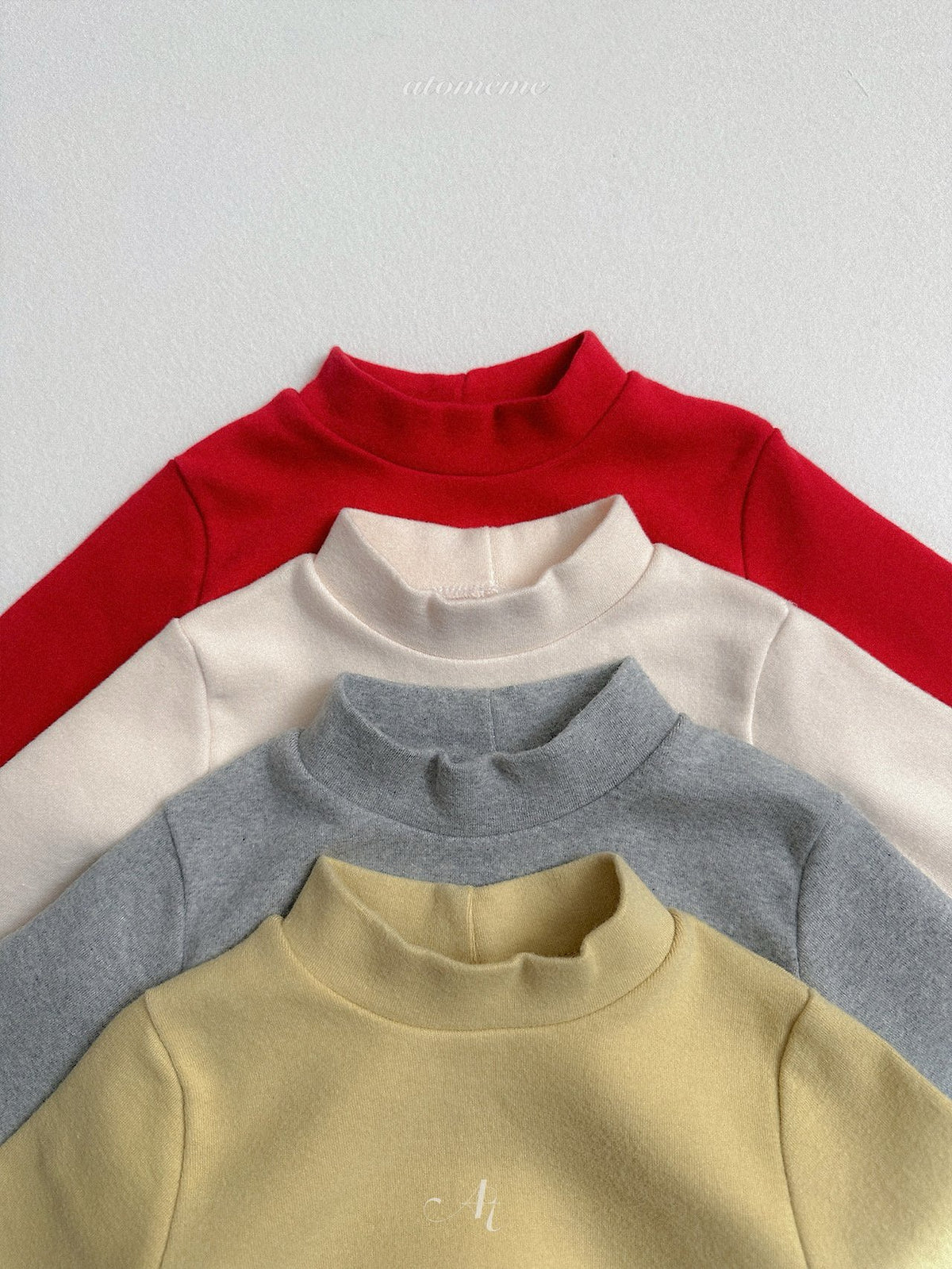 Plain Turtleneck T-shirt-atomeme-13