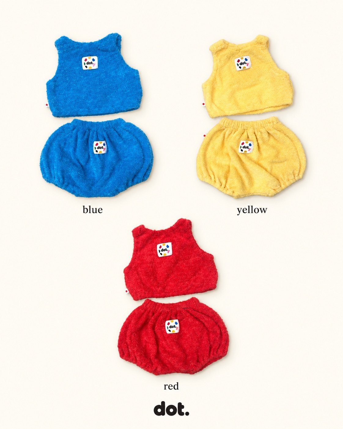 Cotton Candy Knit Bloomer Vest Set-dot.-13