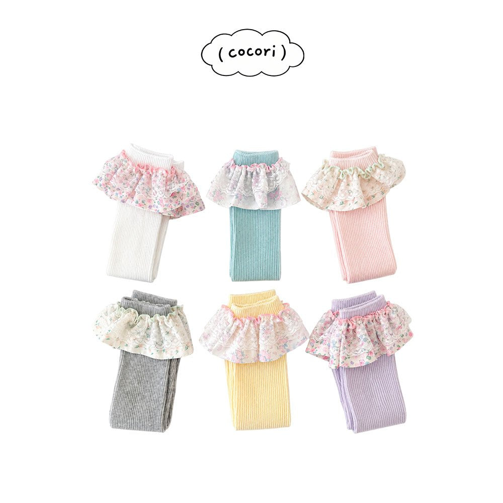 Lace Knee Socks-COCORI by nightbebe-12