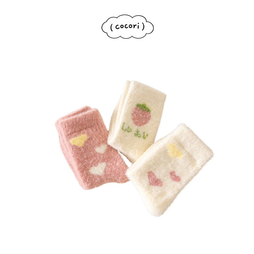 Strawberry Sleep Socks Set-COCORI by nightbebe-10